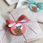 Printable Bear Hug Tags and Mini Paper Bows - Lia Griffith
