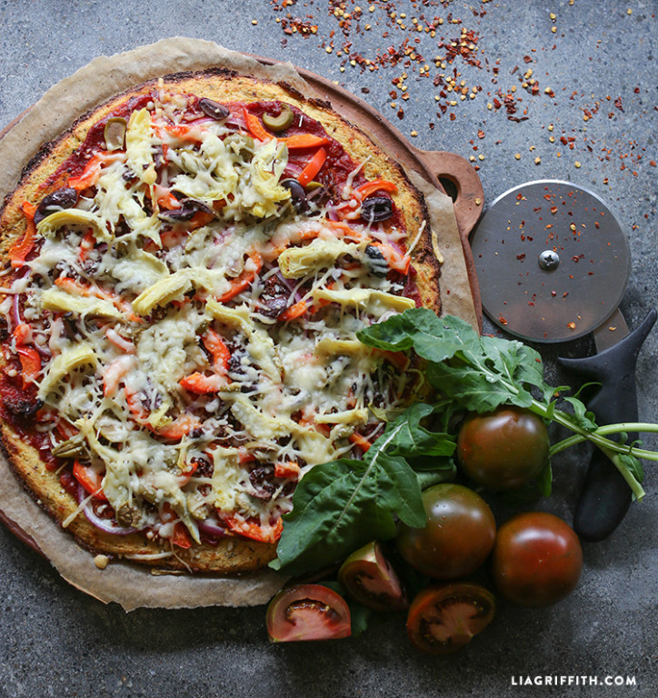 Our Favorite Cauliflower Pizza Crust Recipe Lia Griffith