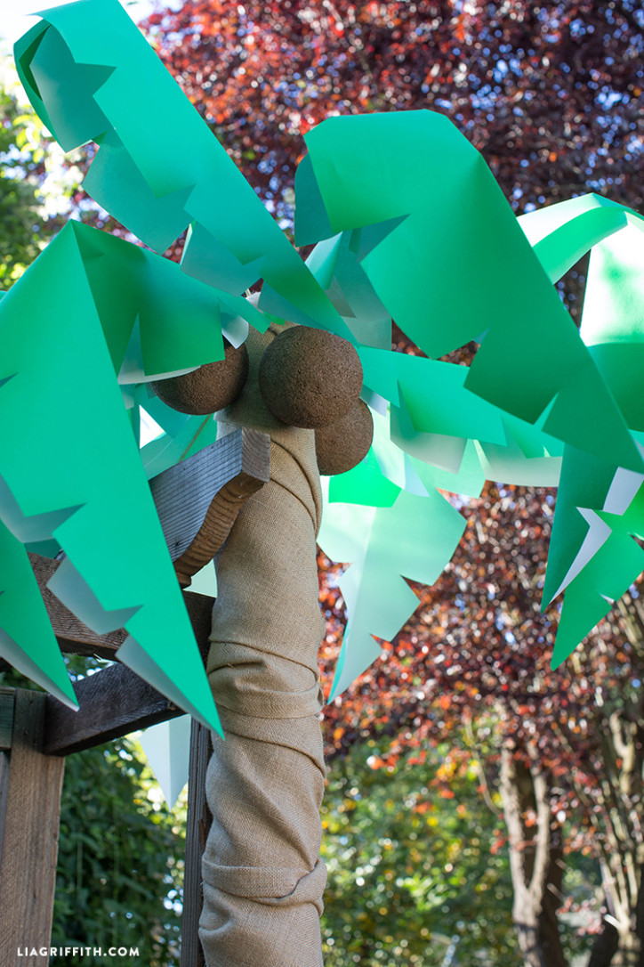 DIY Palm Tree Party Decor - Lia Griffith