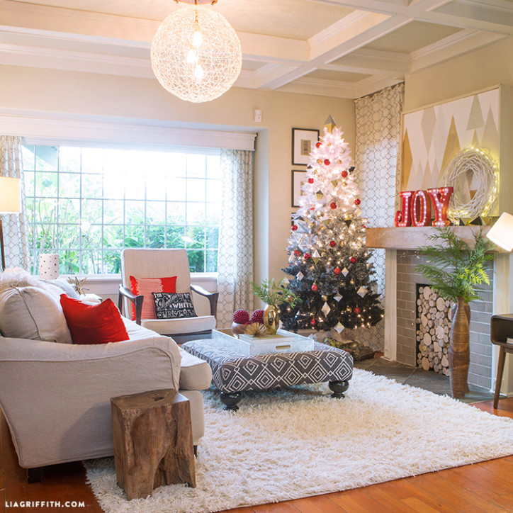 Holiday Living Room Reveal Lia Griffith