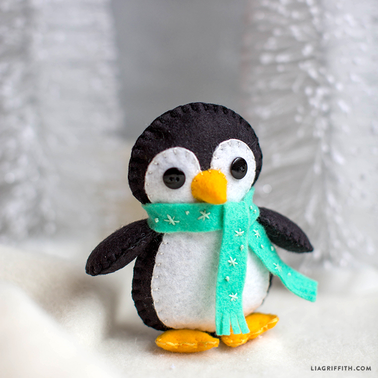 Penguin Felt Stuffie - Lia Griffith