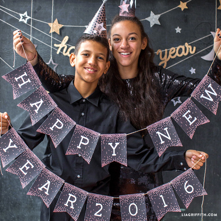 New Year's Eve Party Printables for Teens (updated for 2021) - Lia Griffith