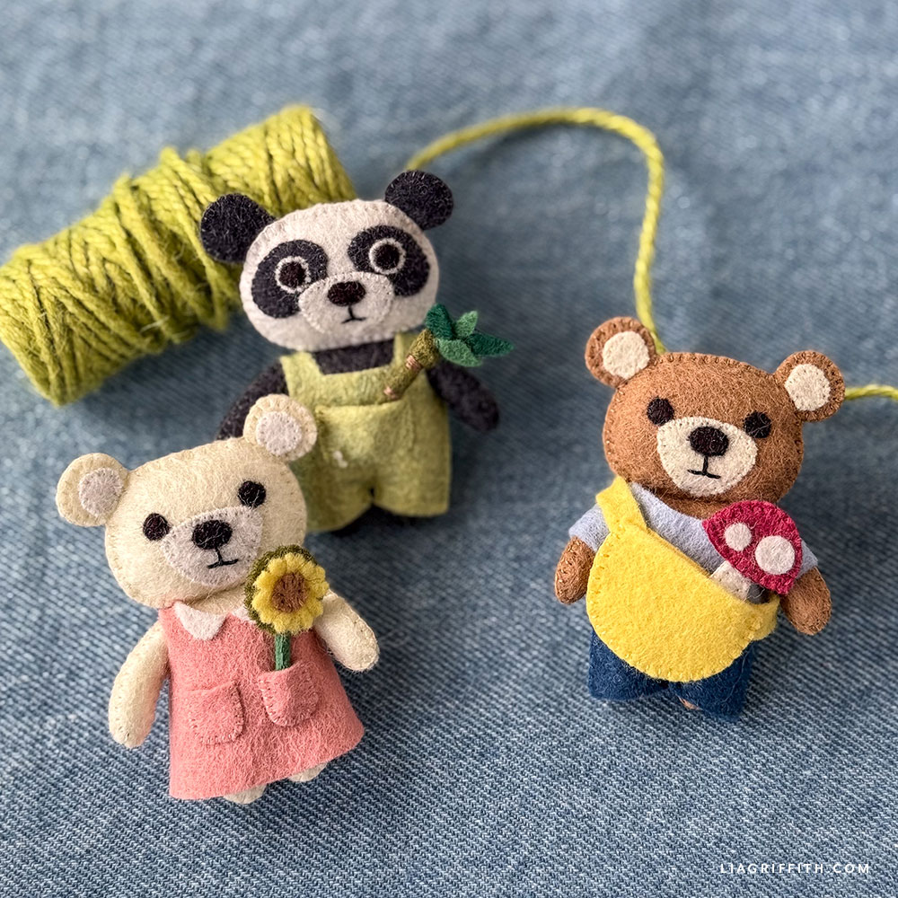 Felt Mini Bear Pocket Pals