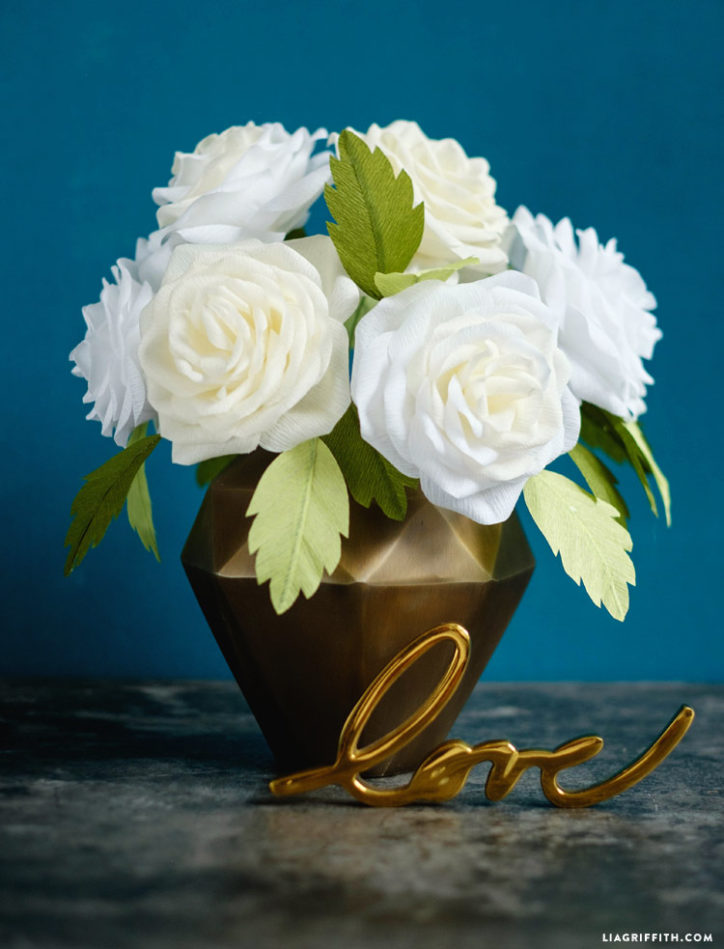Crepe Paper Garden Roses - Lia Griffith