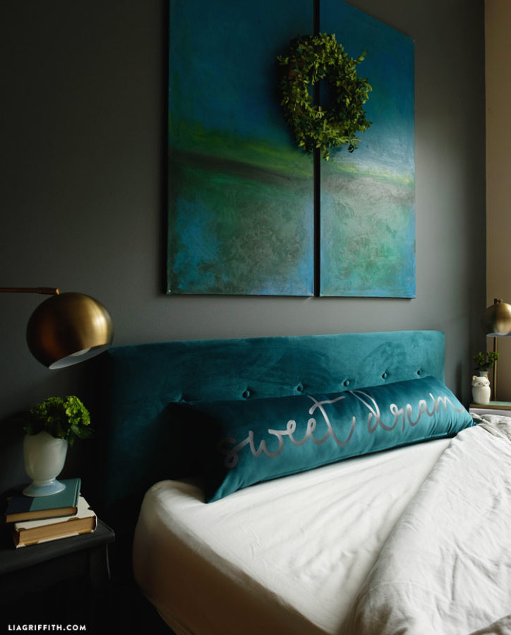 DIY Velvet Headboard Photo Tutorial DIY Home Decor