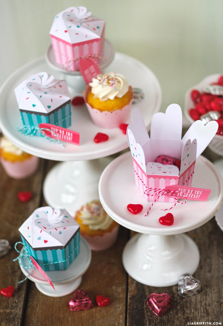 Printable Cupcake Boxes | DIY Bakery Favor Boxes