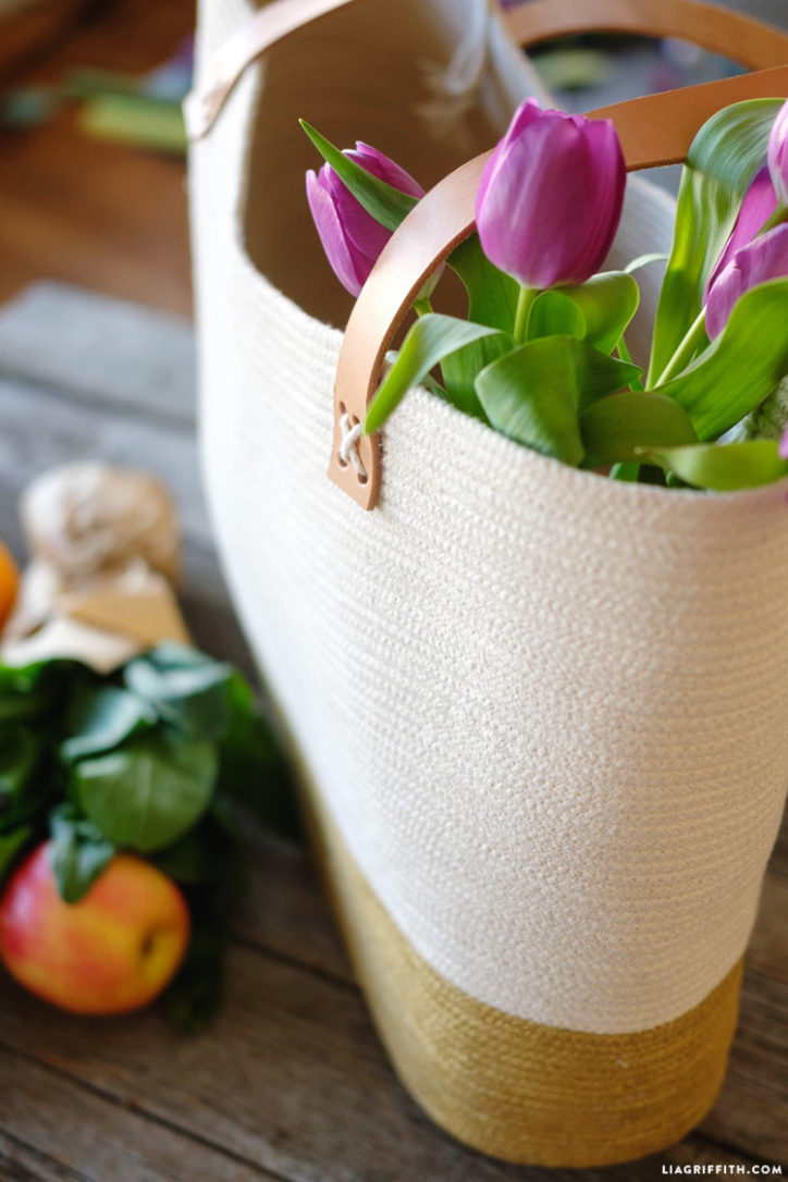 Easy DIY Rope Tote Bag Tutorial