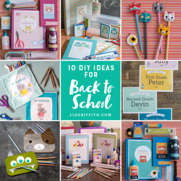 10 DIY Ideas for Back to School - Lia Griffith