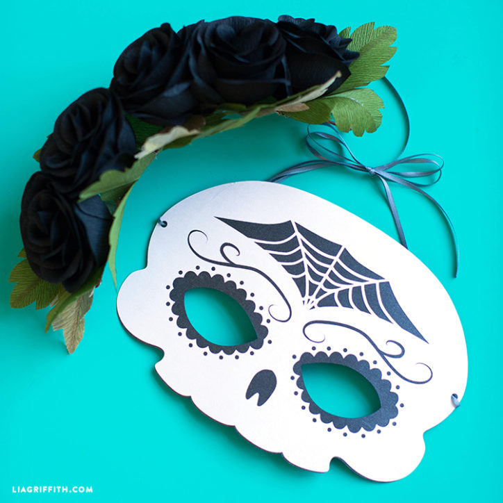 DIY Sugar Skull Mask for for Dia De Los Muertos - Lia Griffith