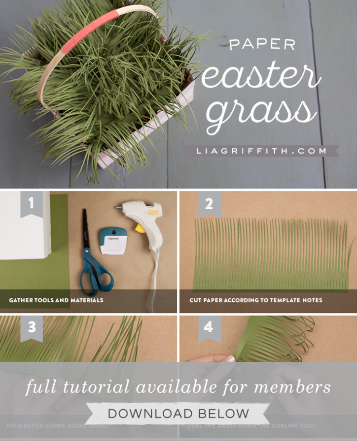 Make a DIY Woven Paper Basket with Easter Grass