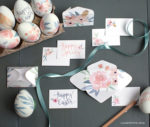Download and Print Easy Watercolor Mini Easter Notes