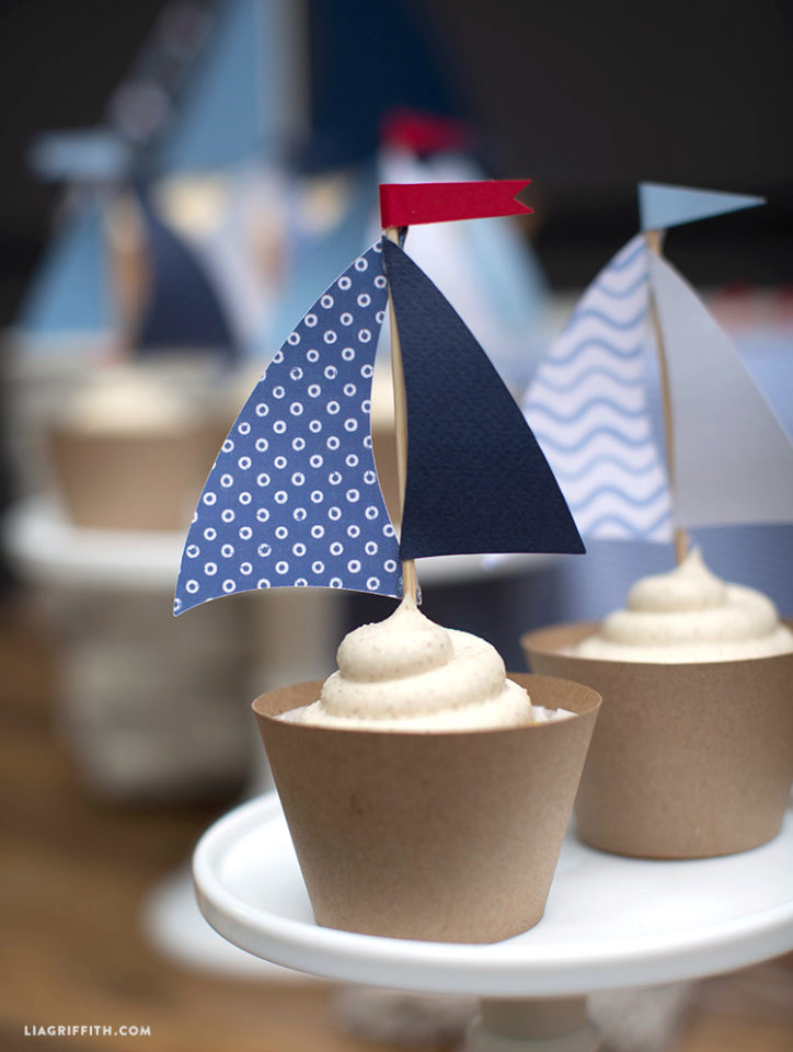 Set Sail on Your Party with These Nautical Cupcake Toppers!