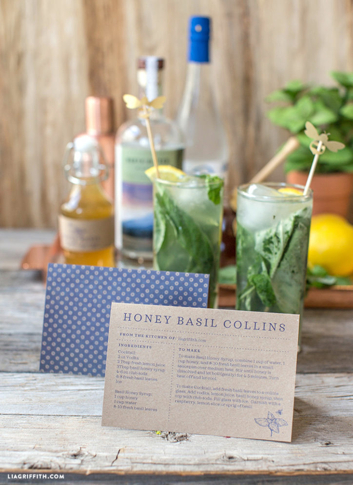 Crafty Cocktail Make This Refreshing Honey Basil Collins Cocktail Recipe!