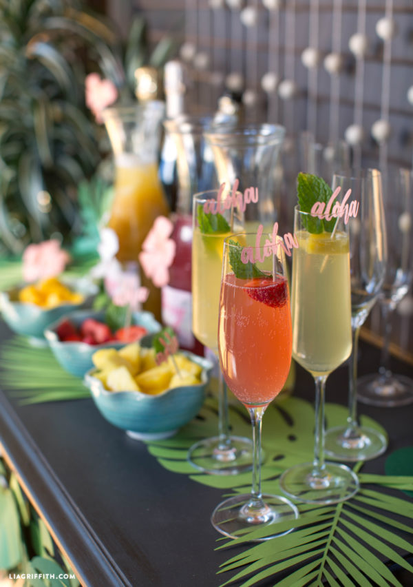 Life's a Beach Drink Up with a DIY Tropical Bridal Shower Mimosa Bar!
