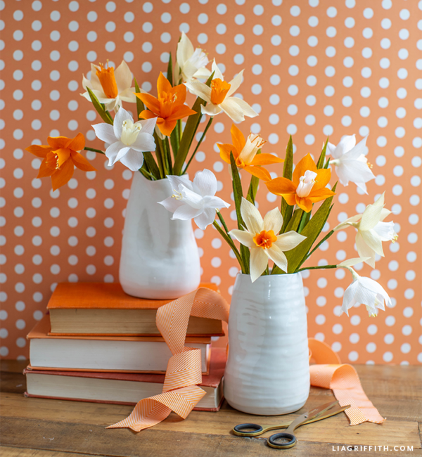 Video Tutorial Crepe Paper Daffodil Flower Kit Lia Griffith