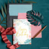 Tropical Printable Birthday Card &amp; Envelope Liners - Lia Griffith