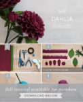 Felt Dahlia Flower Template and Tutorial - Lia Griffith