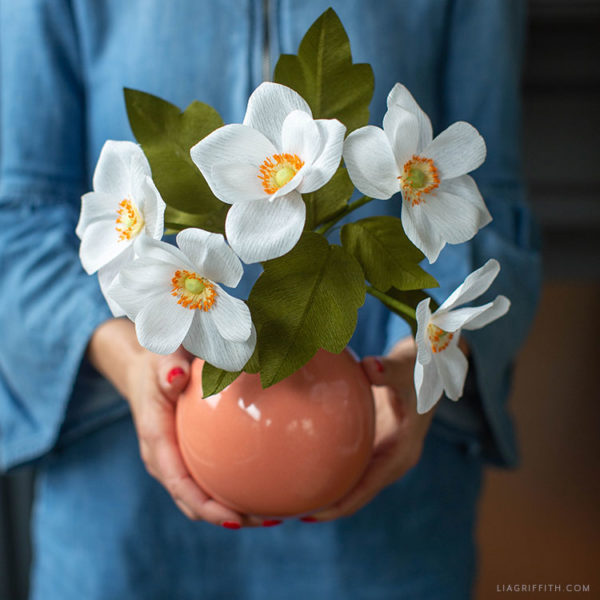 How to Make Crepe Paper Japanese Anemones Lia Griffith