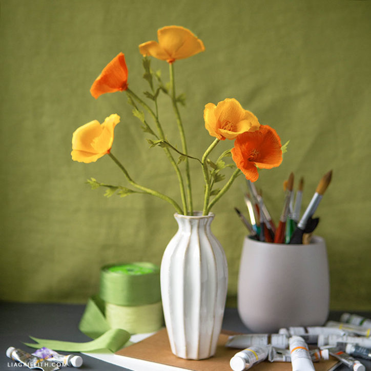 Video Tutorial Crepe Paper California Poppies Lia Griffith
