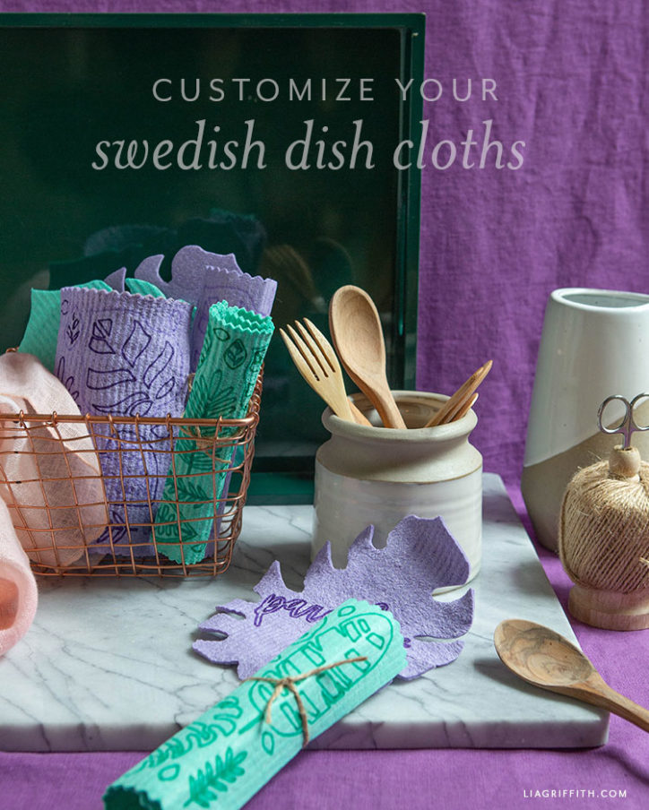 Free Project DIY Tropical Swedish Dishcloths Lia Griffith