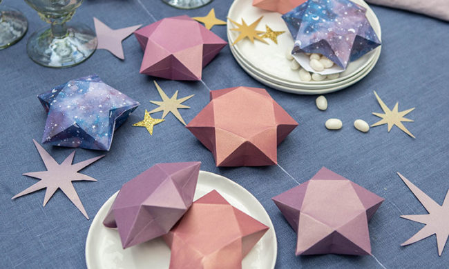 frosted paper 3D stars