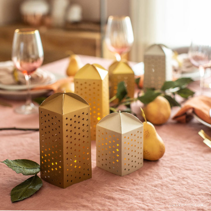 Papercut Luminaries for Your Mantel or Table - Lia Griffith