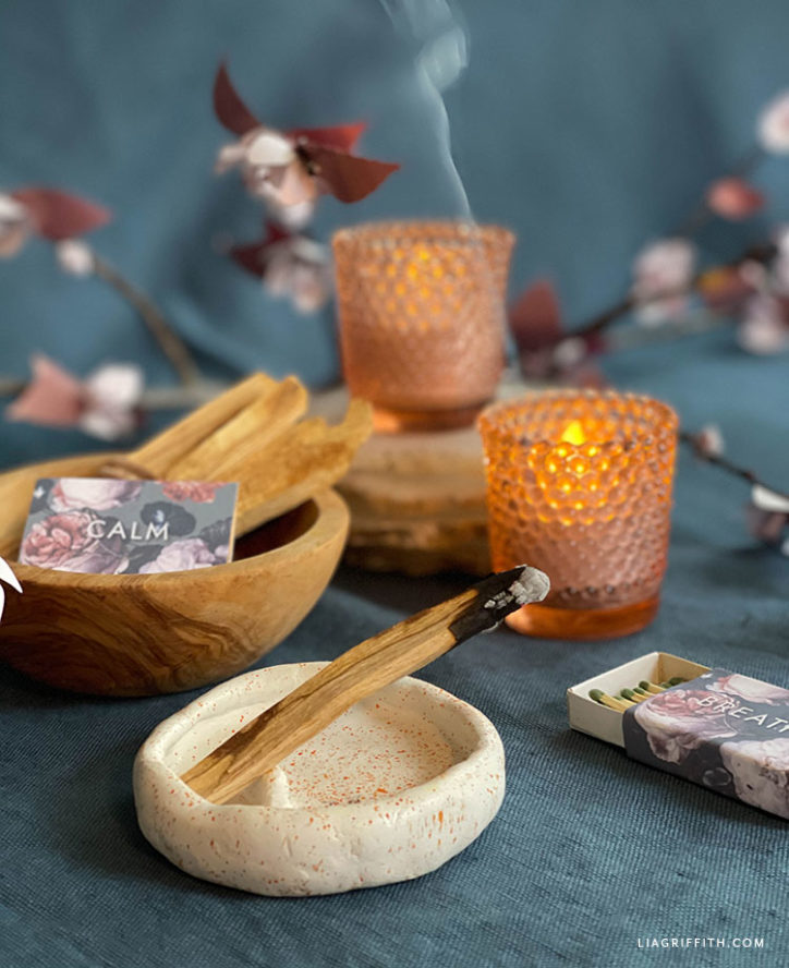 Clay Palo Santo Dish DIY Tutorial Lia Griffith
