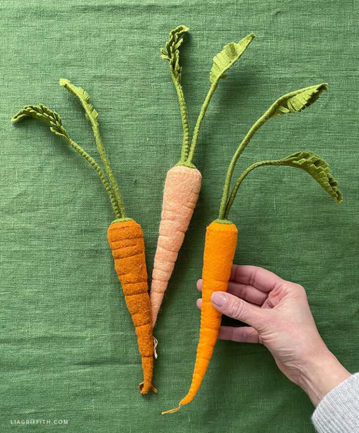 Felt Root Vegetables Pattern & Tutorial - Lia Griffith