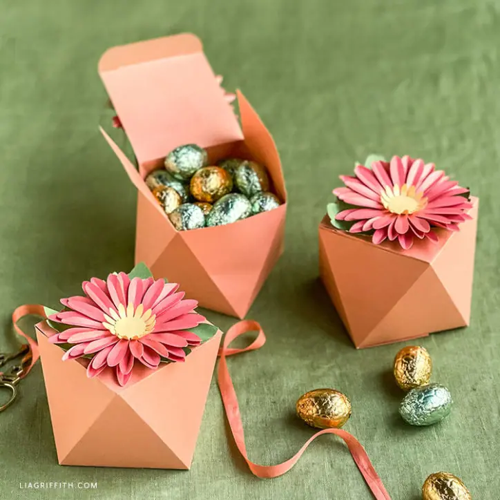 Video Tutorial: Frosted Paper Flower Treat Box - Lia Griffith