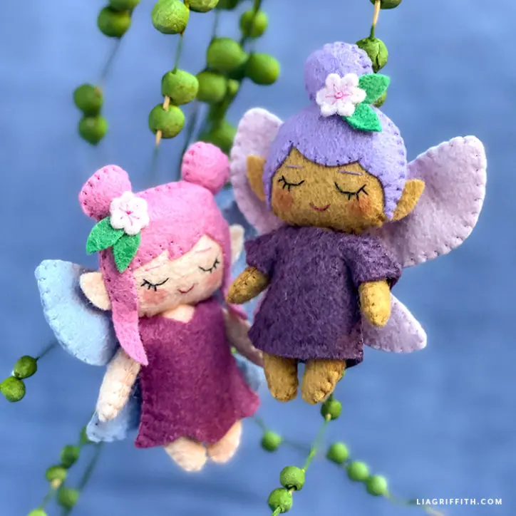 Felt Fairy Pocket Pals DIY Pattern & Tutorial - Lia Griffith