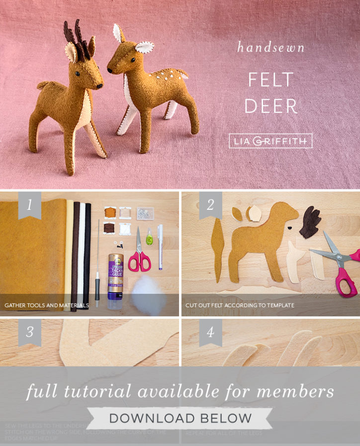 Felt Deer Lia Griffith