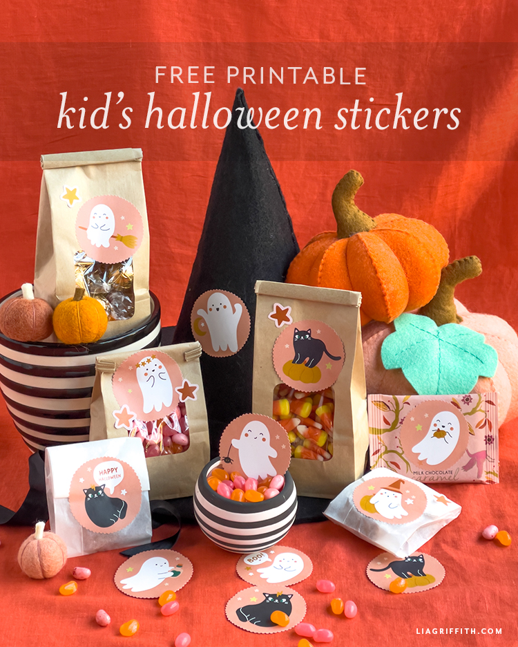 Printable Halloween Stickers - Lia Griffith