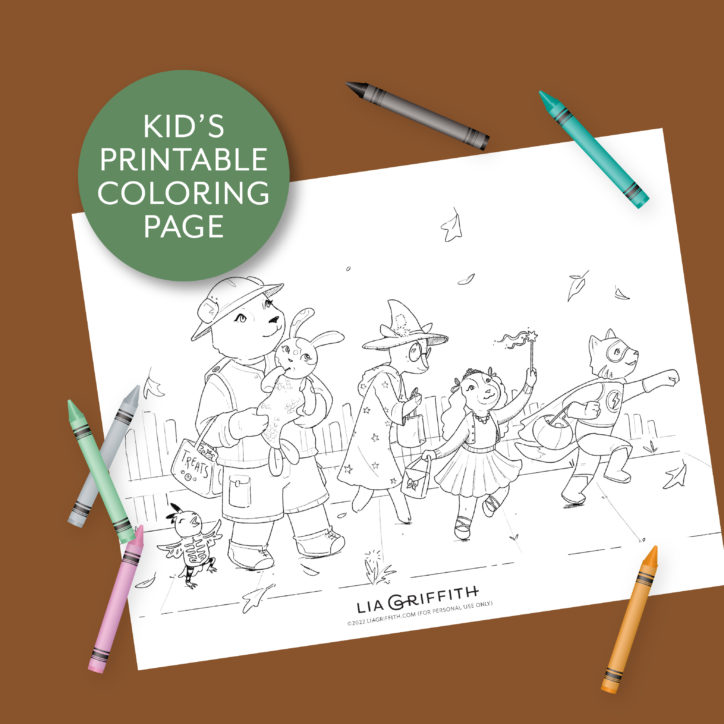 Oct22 Coloring Page - Lia Griffith