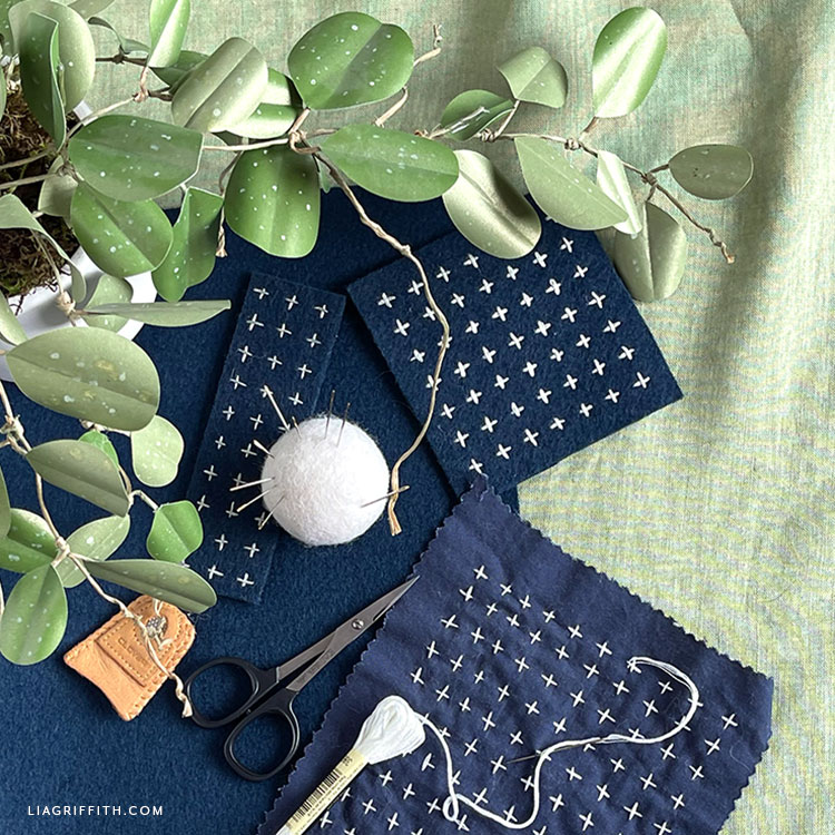 Sashiko Pattern for Beginners DIY Video Tutorial - Lia Griffith