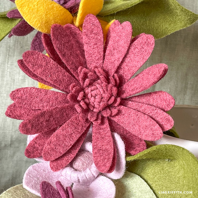 Felt Flower Spring Garland Template & Tutorial Lia Griffith