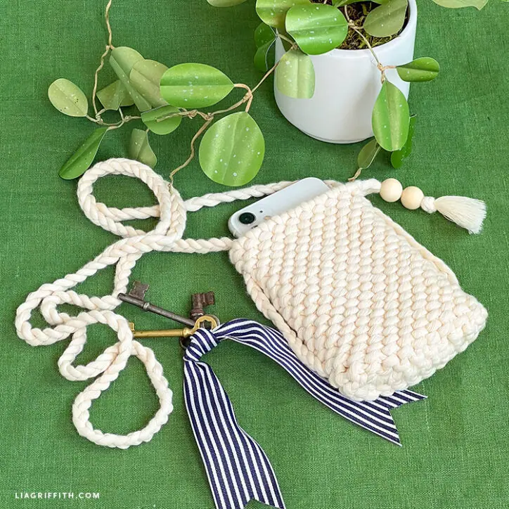 Crossbody Macramé Mini Bag - Lia Griffith 