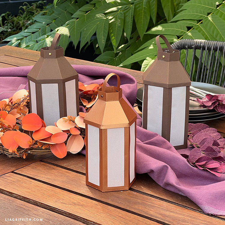 Cardstock & Vellum Tea Light Lantern Lia Griffith