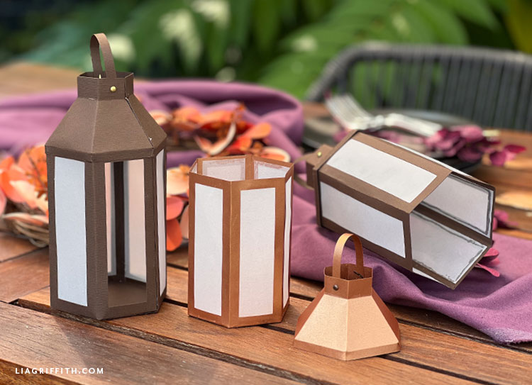 Cardstock & Vellum Tea Light Lantern Lia Griffith
