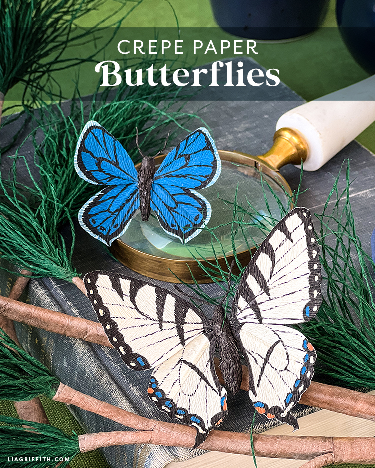 Crepe Paper Butterflies Lia Griffith
