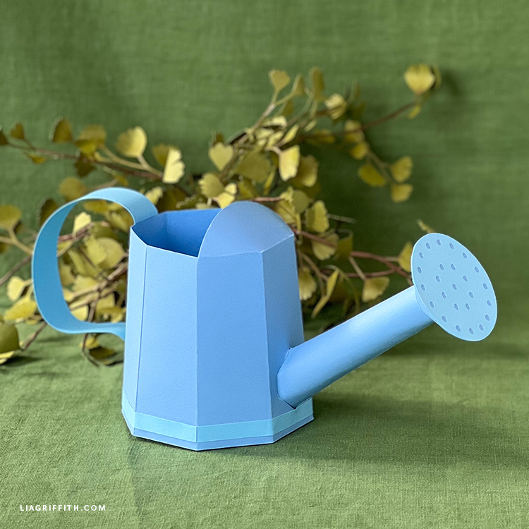 Cardstock Paper Watering Can Lia Griffith