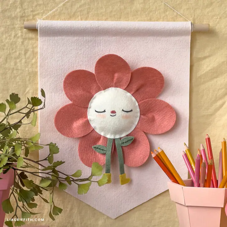 Felt Flower Banner - Lia Griffith