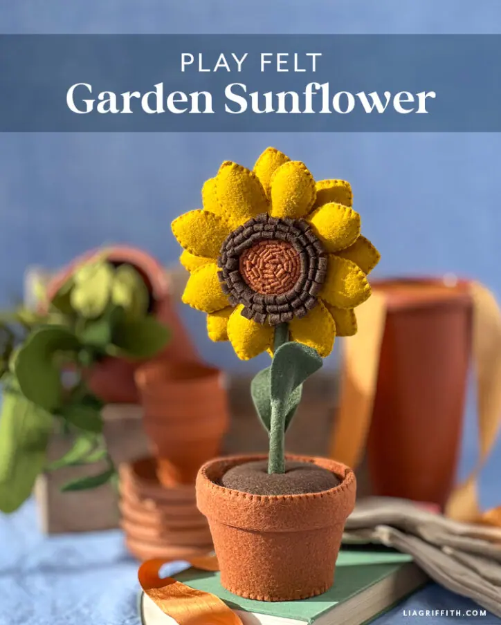 Felt Play Garden Sunflower - Lia Griffith