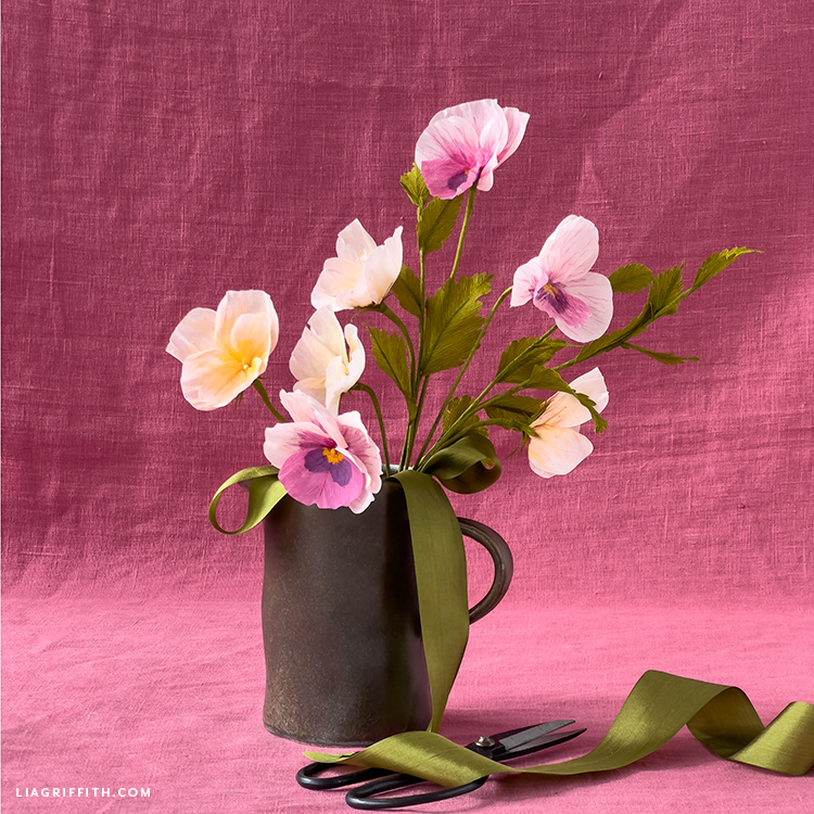 Crepe Paper Pansy Member Make Lia Griffith