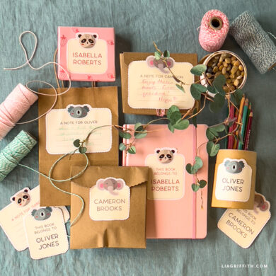 FREE Printable Kid's Name Labels - Lia Griffith
