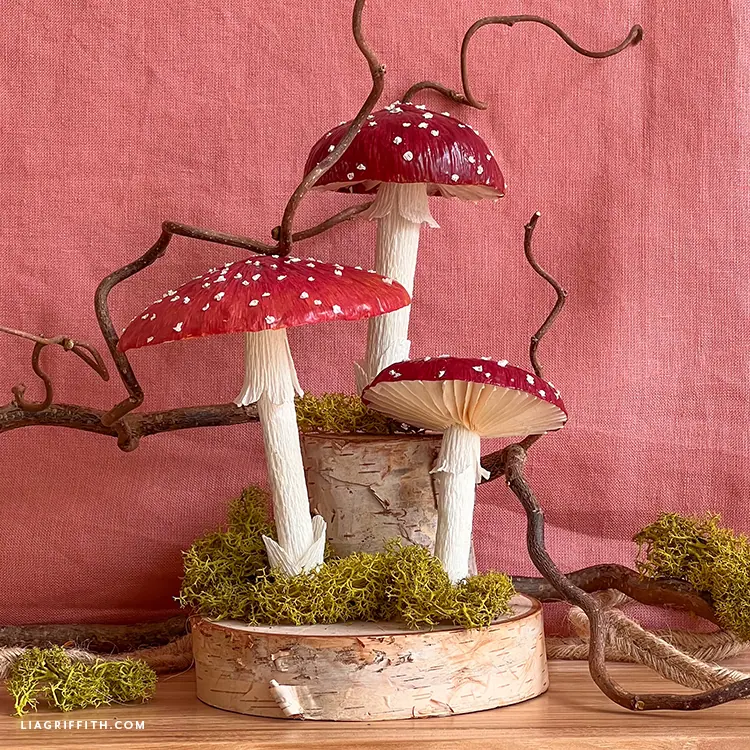 ブレア様　ASTIER ナタリーレテMummy Mushroom Crepe Paper Amanita Mushrooms - Lia Griffith