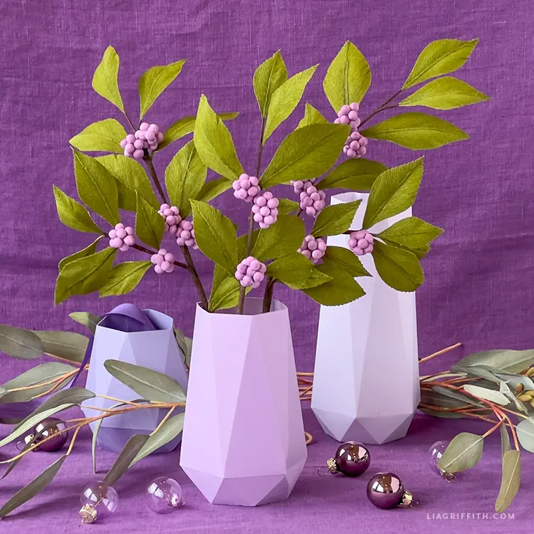 Crepe Paper Beautyberry Branch—Video Workshop - Lia Griffith