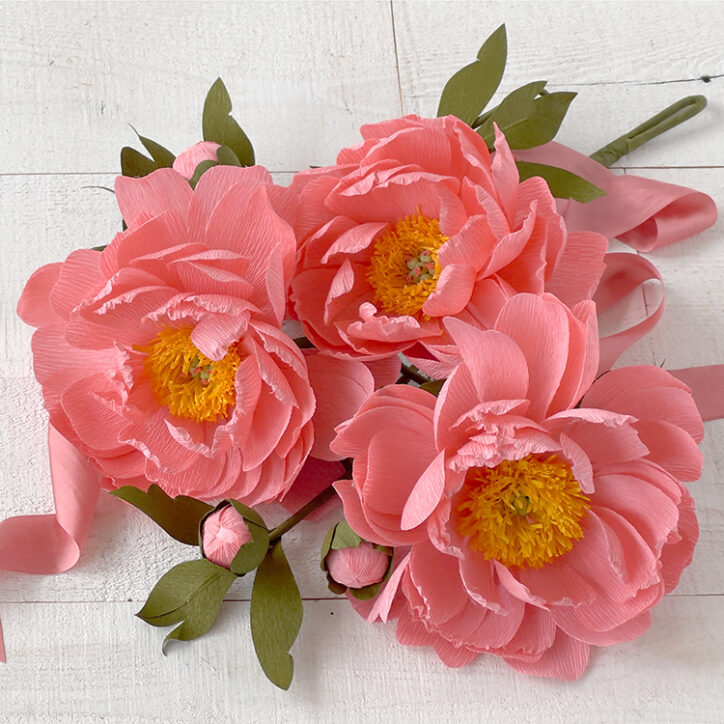 Coral Supreme Peony finished project