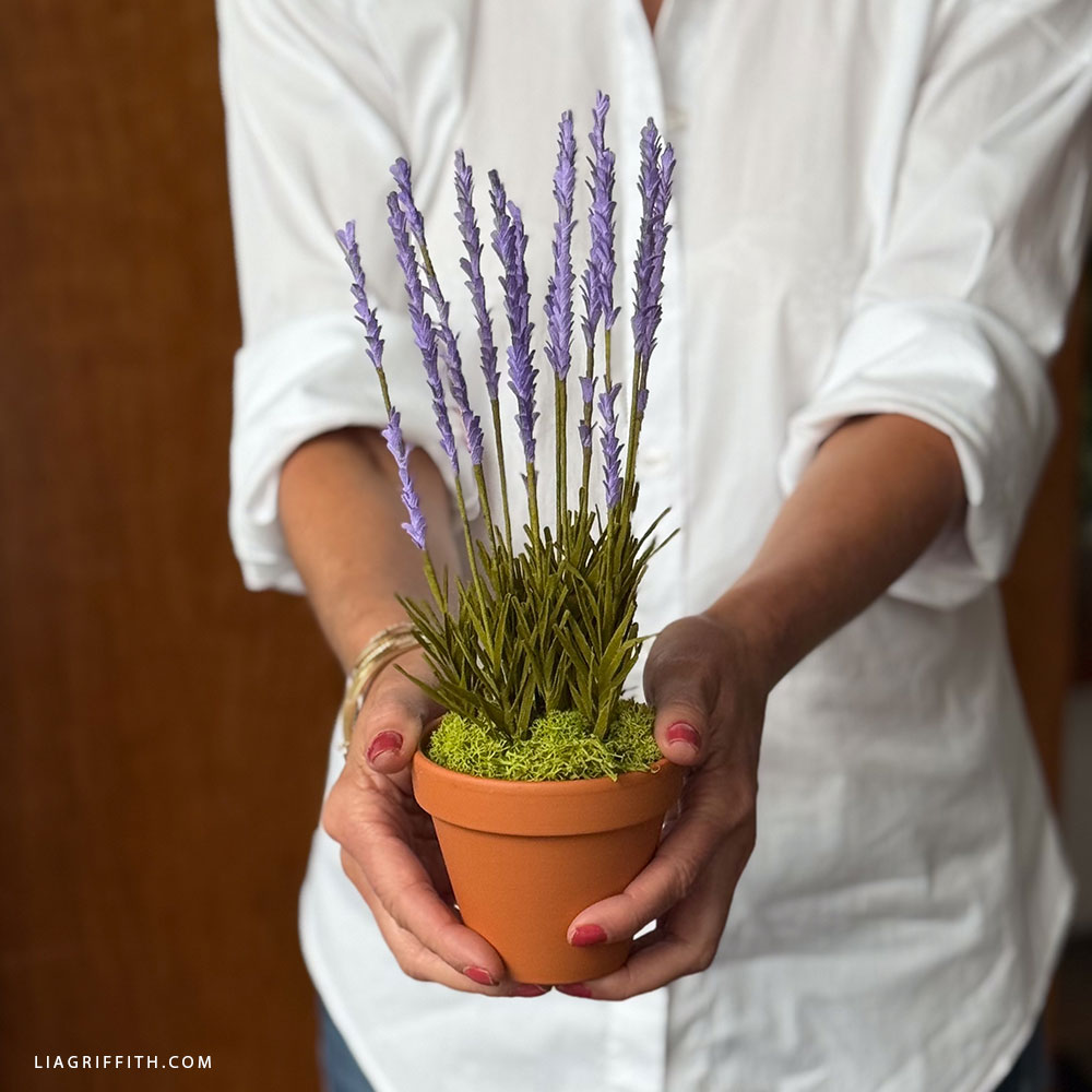 diy paper lavender