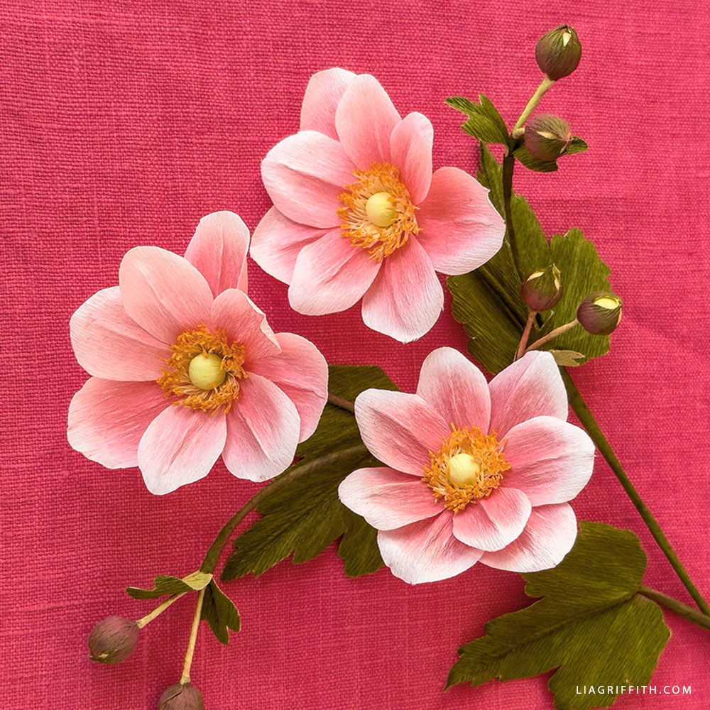 Crepe Paper Japanese Anemone Video Tutorial Crepe Paper Japanese Anemone Video Tutorial