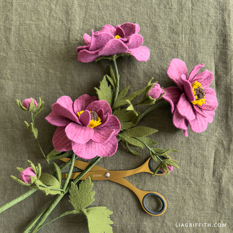 Felt Butterfly Ranunculus